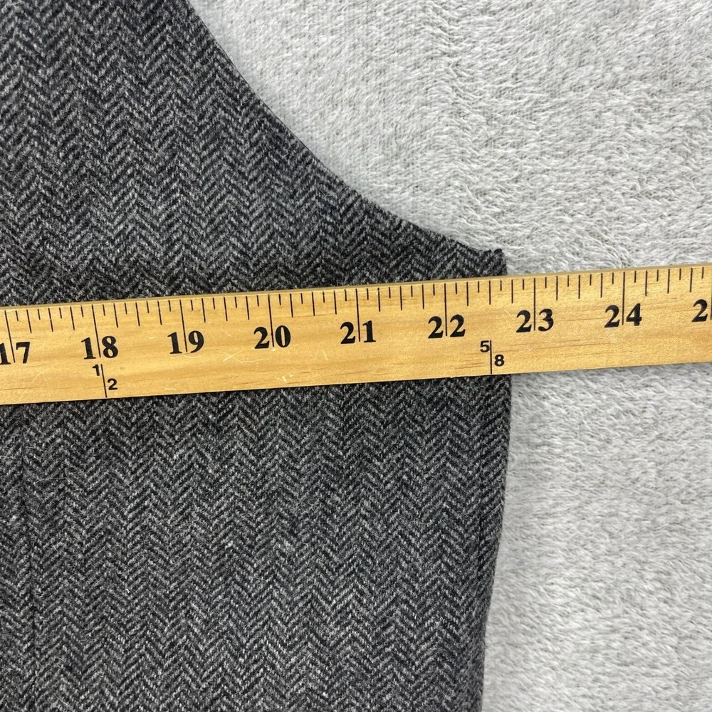 Jos. A. Bank Vest Men XXL Gray 1905 Herringbone 100% Wool Waistcoat